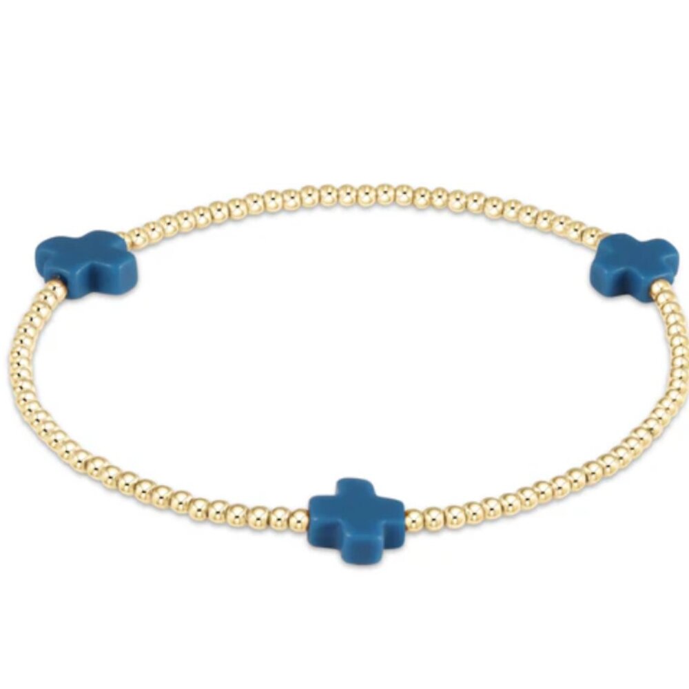 enewton Signature Cross Bracelet in Cobalt - Barely Worn!